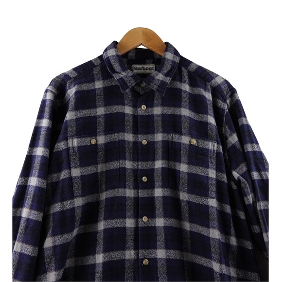 Barbour Other - Barbour Tailored Fit Plaid Flannel Long Sleeve Button Up Shirt Mens L Outdoor